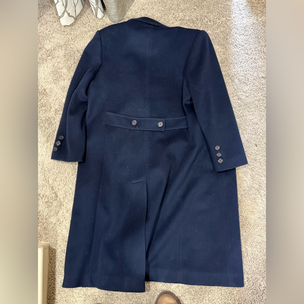 Forecaster Of Boston Wool Coat Women's 11/12 Petite Navy Long - Picture 5 of 6